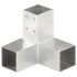Conectori de grindă, formă Y, 4 buc, 81x81 mm, metal galvanizat GartenMobel Dekor