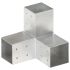 Conectori de grindă, formă Y, 4 buc, 81x81 mm, metal galvanizat GartenMobel Dekor