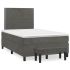 Pat box spring cu saltea, gri închis, 120x200 cm, catifea GartenMobel Dekor