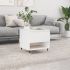 Mese de cafea 2 buc. alb extralucios 50x46x50 cm lemn compozit GartenMobel Dekor