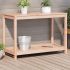 Masă de plantare cu poliță alb 108x50x75 cm, lemn masiv de pin GartenMobel Dekor