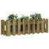 Pat înălțat grădină design gard 100x30x30 cm lemn de pin tratat GartenMobel Dekor