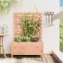 Jardinieră de grădină cu raft, 79x39,5x114 cm, lemn masiv pin GartenMobel Dekor