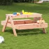 Masă de picnic pentru copii, alb, 88x97x52 cm, lemn masiv pin GartenMobel Dekor