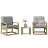 Set mobilier grădină, 3 piese, maro ceruit, lemn masiv pin GartenMobel Dekor