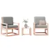 Set mobilier grădină, 3 piese, maro ceruit, lemn masiv pin GartenMobel Dekor