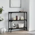 Masă consolă, negru, 75x22,5x75 cm, lemn prelucrat GartenMobel Dekor