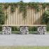 Bancă de grădină, design gabion, 103x44x42cm, lemn masiv de pin GartenMobel Dekor
