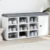 Bancă de pantofi, alb, 102x32x50 cm, lemn prelucrat GartenMobel Dekor