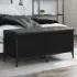 Bancă de depozitare, negru, 102x42x45 cm, lemn prelucrat GartenMobel Dekor