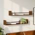 Rafturi de perete cu bare, 2 buc, stejar sonoma, 80x16x14 cm GartenMobel Dekor