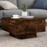 Măsuță de cafea cu lumini LED, alb, 55x55x31 cm GartenMobel Dekor