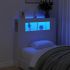 Tăblie de pat cu LED, stejar artizanal, 100x18,5x103,5 cm, lemn GartenMobel Dekor