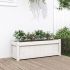 Jardinieră de grădină, alb, 90x31x31 cm, lemn masiv de pin GartenMobel Dekor