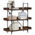 Bibliotecă 3 niveluri, stejar sonoma, 100x33x108,5 cm lemn GartenMobel Dekor