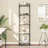 Bibliotecă cu 4 niveluri gri sonoma 40x30x120 cm lemn prelucrat GartenMobel Dekor
