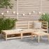 Canapea de grădină cu taburet și 2 locuri, lemn masiv pin GartenMobel Dekor