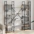 Bibliotecă 5 niveluri, stejar fumuriu, 60,5x24x166,5 cm GartenMobel Dekor
