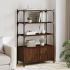 Bibliotecă cu 3 niveluri, negru, 41x30x109,5 cm, lemn prelucrat GartenMobel Dekor