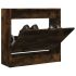 Pantofar cu 4 sertare rabatabile, stejar fumuriu, 60x34x187,5cm GartenMobel Dekor