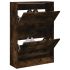 Pantofar cu 4 sertare rabatabile, stejar fumuriu, 60x34x187,5cm GartenMobel Dekor