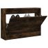 Pantofar cu 4 sertare rabatabile, stejar fumuriu, 60x34x187,5cm GartenMobel Dekor
