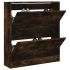 Pantofar cu 4 sertare rabatabile, stejar fumuriu, 60x34x187,5cm GartenMobel Dekor