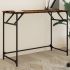 Birou stejar sonoma 100x45x76 cm lemn/oțel vopsit electrostatic GartenMobel Dekor