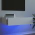 Comodă TV cu lumini LED, gri beton, 60x35x15,5 cm GartenMobel Dekor