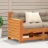 Canapea grădină cotieră cu perne, lemn de pin tratat GartenMobel Dekor