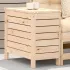 Taburet de grădină, alb, 62x31,5x52 cm, lemn masiv pin GartenMobel Dekor