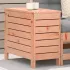 Taburet de grădină, alb, 62x31,5x52 cm, lemn masiv pin GartenMobel Dekor