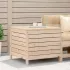 Taburet de grădină, alb, 62x63,5x53,5 cm, lemn masiv pin GartenMobel Dekor