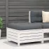 Taburet de grădină, maro ceruit, 62x63,5x32 cm, lemn masiv pin GartenMobel Dekor