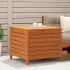 Taburet de grădină, alb, 62x63,5x53,5 cm, lemn masiv pin GartenMobel Dekor