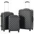 Set de valize cu carcasă rigidă, 3 piese, auriu, ABS GartenMobel Dekor