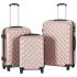 Set de valize cu carcasă rigidă, 3 piese, auriu, ABS GartenMobel Dekor