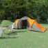 Cort camping, 6 persoane, albastru și galben GartenMobel Dekor