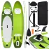 Set placă paddleboarding gonflabilă, verde, 300x76x10 cm GartenMobel Dekor