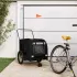 Remorcă bicicletă animale companie, negru, textil oxford/fier GartenMobel Dekor