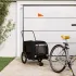 Remorcă bicicletă animale companie, negru, textil oxford/fier GartenMobel Dekor