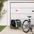 Remorcă bicicletă animale companie, roșu/gri textil oxford/fier GartenMobel Dekor