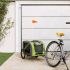 Remorcă bicicletă animale companie, roșu/gri textil oxford/fier GartenMobel Dekor