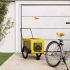 Remorcă bicicletă animale companie galben/negru oxford/fier GartenMobel Dekor