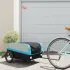 Remorcă pentru biciclete, negru și albastru, 30 kg, fier GartenMobel Dekor
