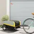 Remorcă pentru biciclete, negru și gri, 45 kg, fier GartenMobel Dekor