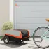 Remorcă pentru biciclete, negru și roșu, 30 kg, fier GartenMobel Dekor