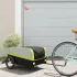 Remorcă pentru biciclete, negru și verde, 45 kg, fier GartenMobel Dekor