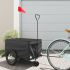 Remorcă pentru biciclete, negru și galben, 30 kg, fier GartenMobel Dekor