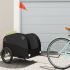 Remorcă pentru biciclete, negru și galben, 45 kg, fier GartenMobel Dekor